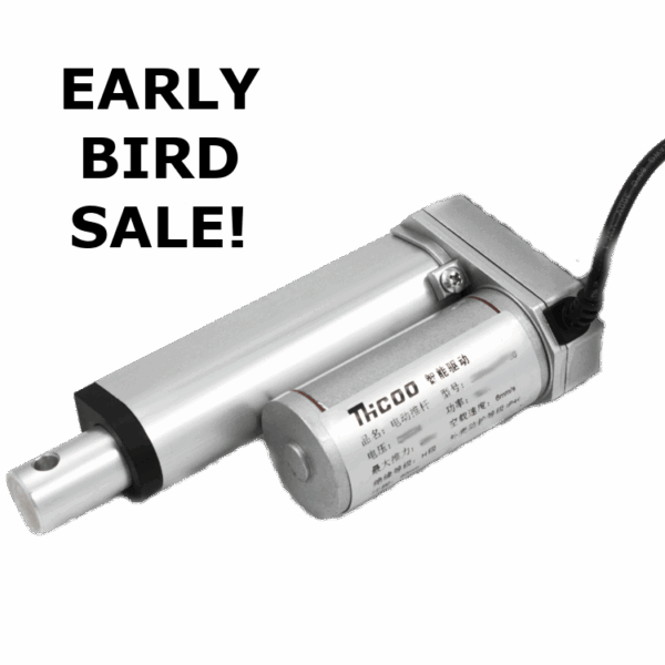 Door motor with larger solar and more battery