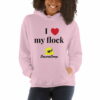 mockup-028af761.jpg I <3 My Flock Unisex Hoodie