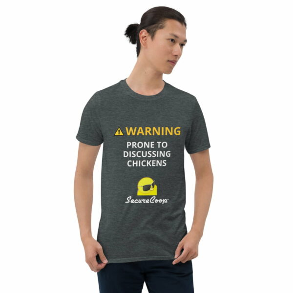 mockup-22666817.jpg WARNING! Prone to Discussing Chickens Short-Sleeve Unisex T-Shirt