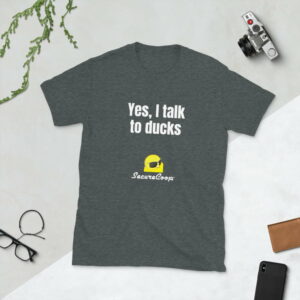 Yes, I Talk To Ducks Short-Sleeve Unisex T-Shirt