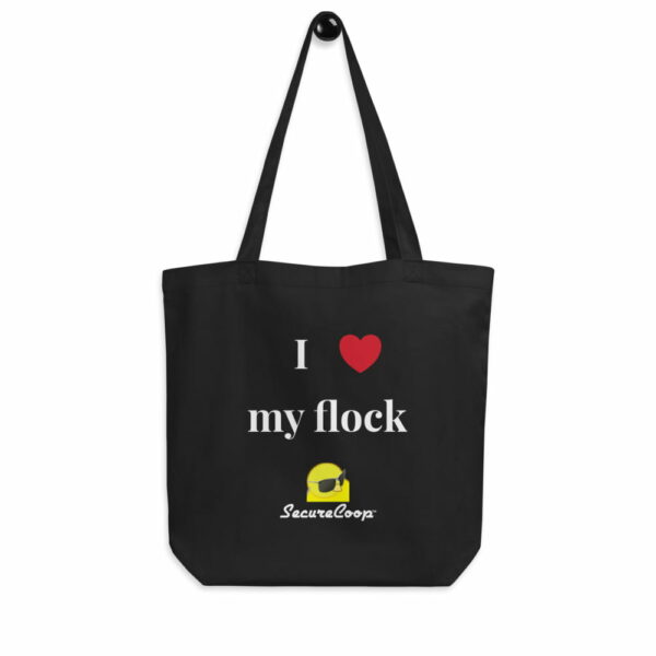 I <3 My Flock Black Eco Tote Bag