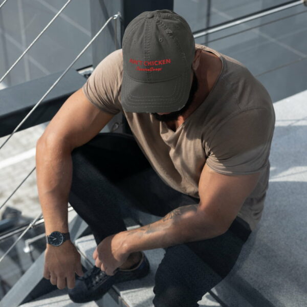 Ain't Chicken Distressed Dad Hat - Image 3