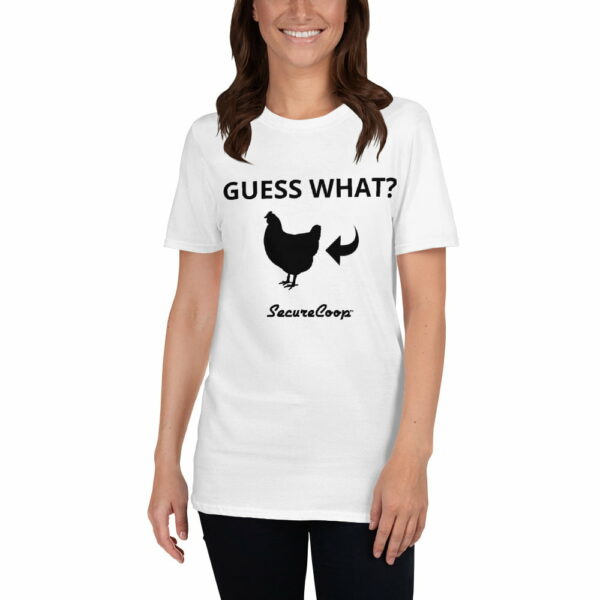 Guess What? Chicken Butt. Short-Sleeve Unisex T-Shirt - Image 2