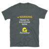 mockup-6da83996.jpg WARNING! Prone to Discussing Geese Short-Sleeve Unisex T-Shirt