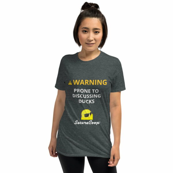 mockup-70d52b2f.jpg WARNING! Prone to Discussing Ducks Short-Sleeve Unisex T-Shirt