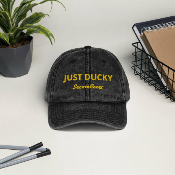 Just Ducky Vintage Cotton Twill Cap - Image 2