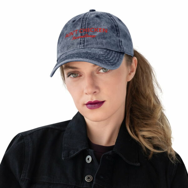 Ain't Chicken Vintage Cotton Twill Cap - Image 2