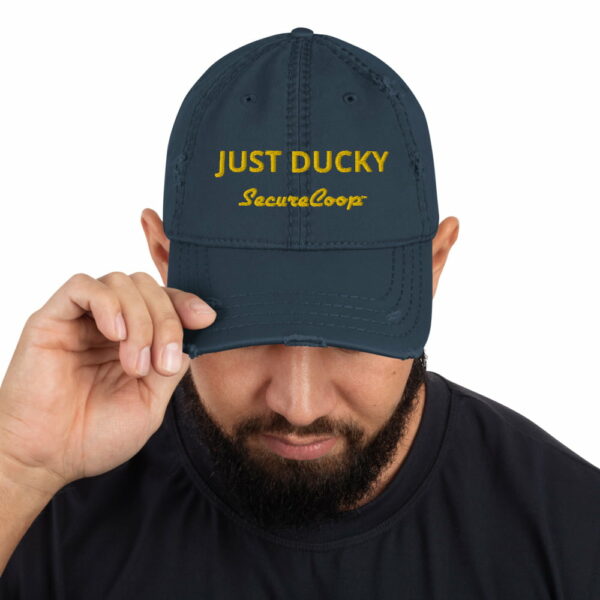 Just Ducky Distressed Dad Hat - Image 2