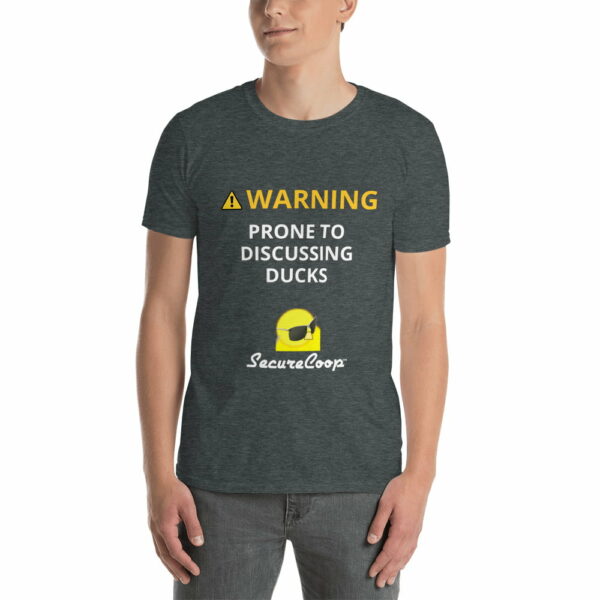 mockup-9c57aabf.jpg WARNING! Prone to Discussing Ducks Short-Sleeve Unisex T-Shirt