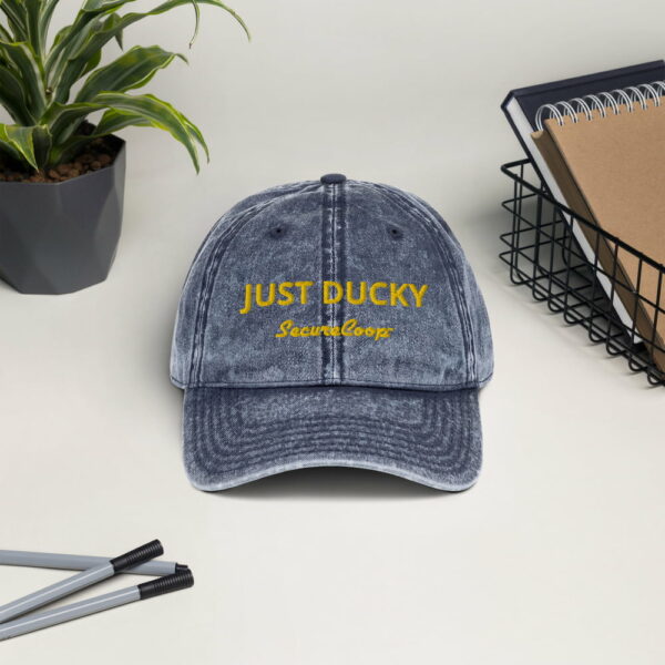 Just Ducky Vintage Cotton Twill Cap - Image 3