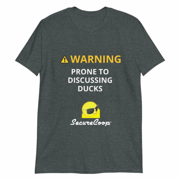 mockup-c94e2883.jpg WARNING! Prone to Discussing Ducks Short-Sleeve Unisex T-Shirt