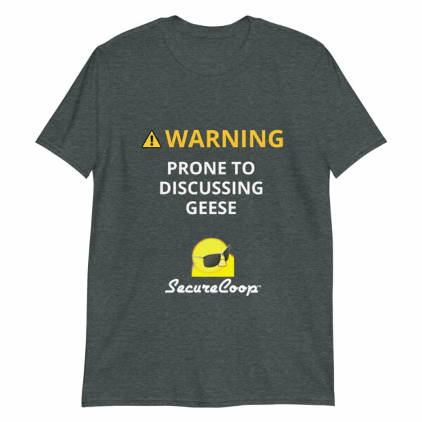 mockup-ca3f4422.jpg WARNING! Prone to Discussing Geese Short-Sleeve Unisex T-Shirt