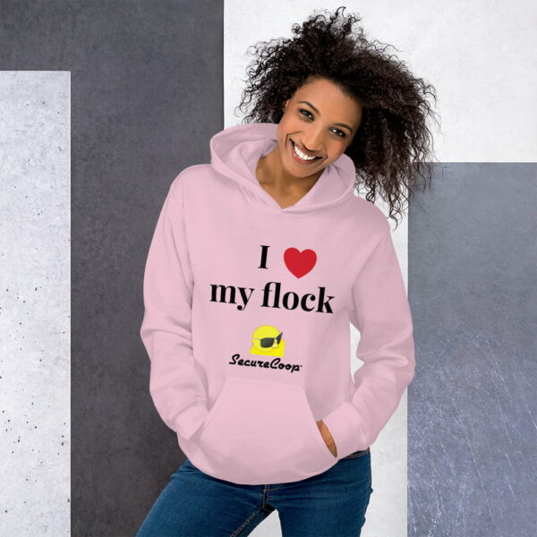 I <3 My Flock Unisex Hoodie - Image 4