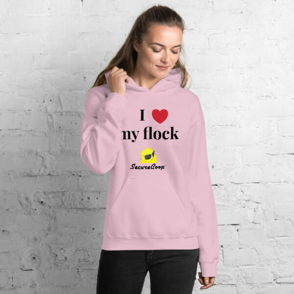 I <3 My Flock Unisex Hoodie - Image 5