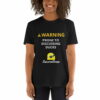 unisex-basic-softstyle-t-shirt-black-5feca3468523c.jpg WARNING! Prone to Discussing Ducks Short-Sleeve Unisex T-Shirt