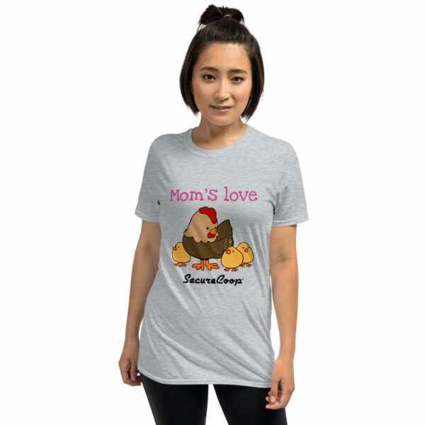 unisex-basic-softstyle-t-shirt-sport-grey-5fecb12b55b78.jpg Mom's Love Short-Sleeve Unisex T-Shirt