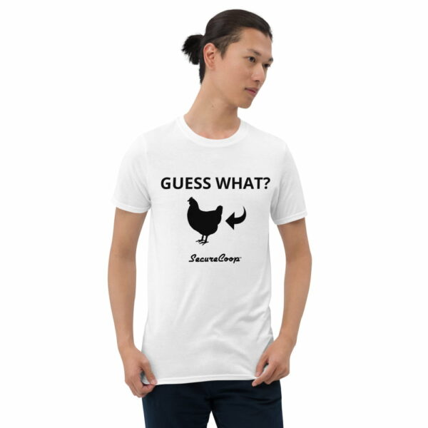 Guess What? Chicken Butt. Short-Sleeve Unisex T-Shirt - Image 16