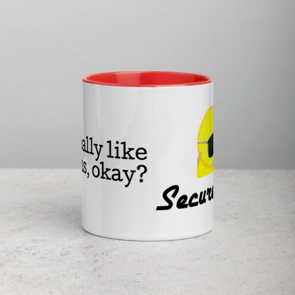 white-ceramic-mug-with-color-inside-red-11oz-5fecb69e499ce.jpg I Just Really Like Chickens, Okay? Mug